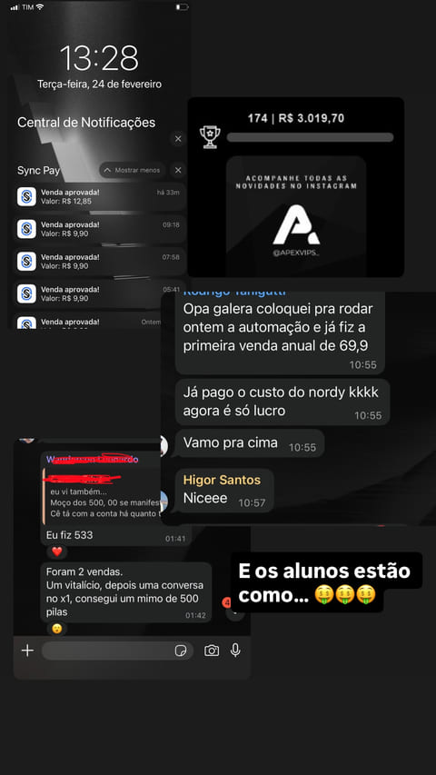 Feedback de aluno