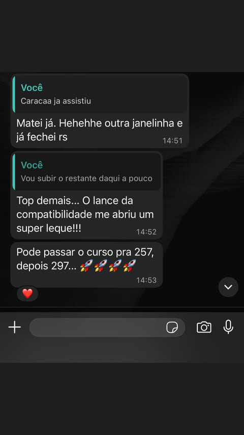 Feedback de aluno
